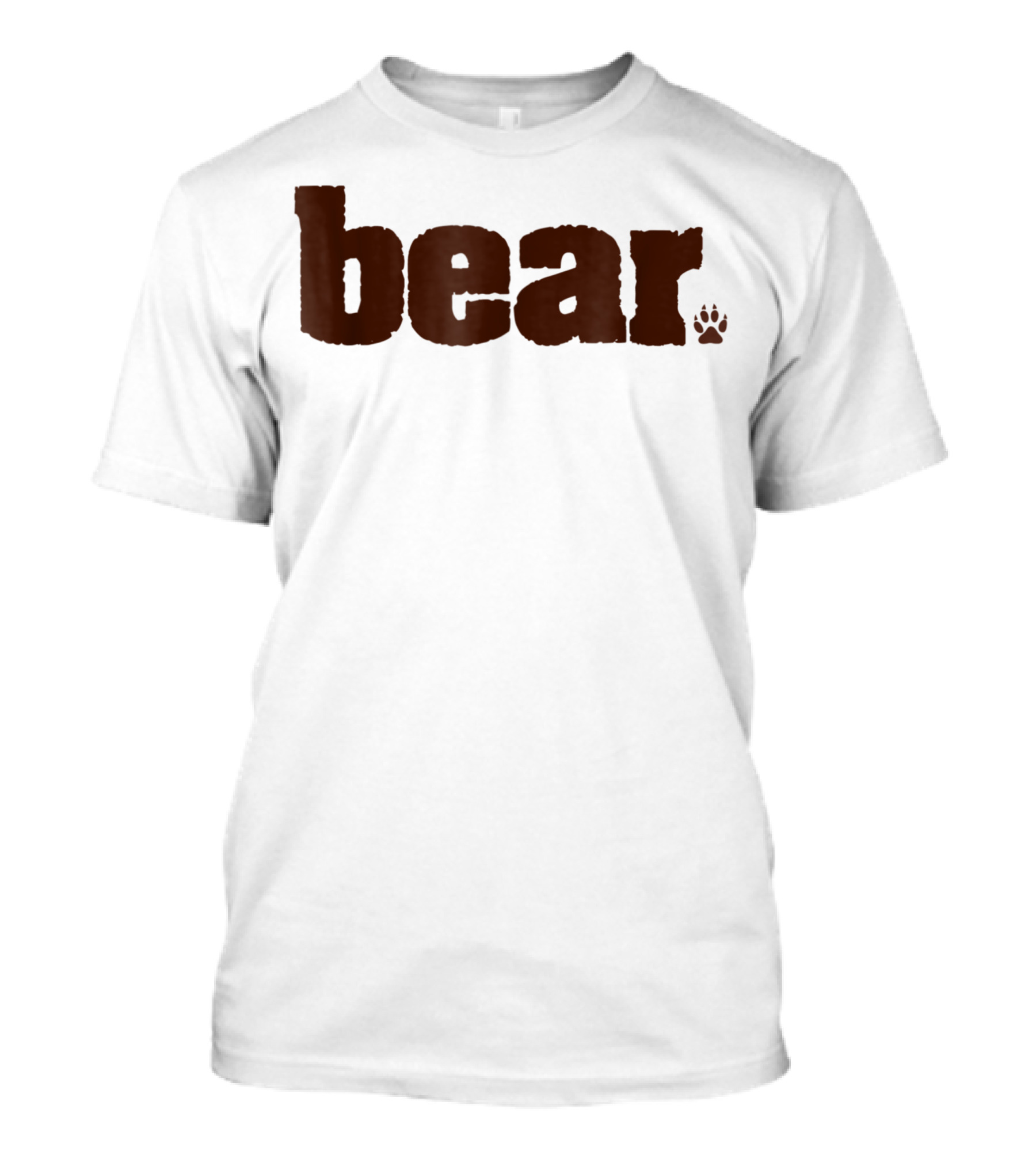 Bear Manly Men Gay Pride Queer Paw Prints T-Shirt