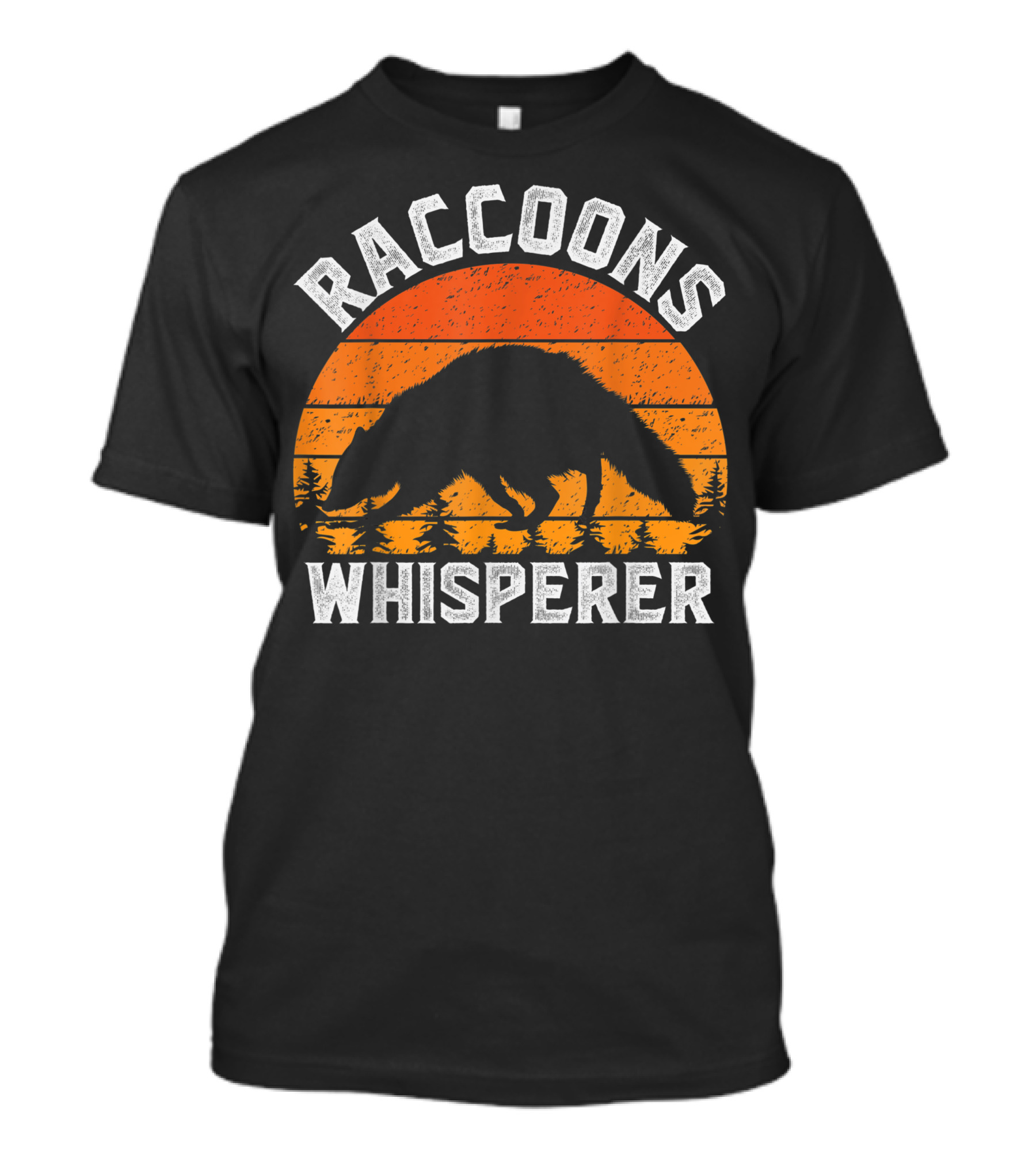 Raccoons Whisperer Vintage Sunset T-Shirt