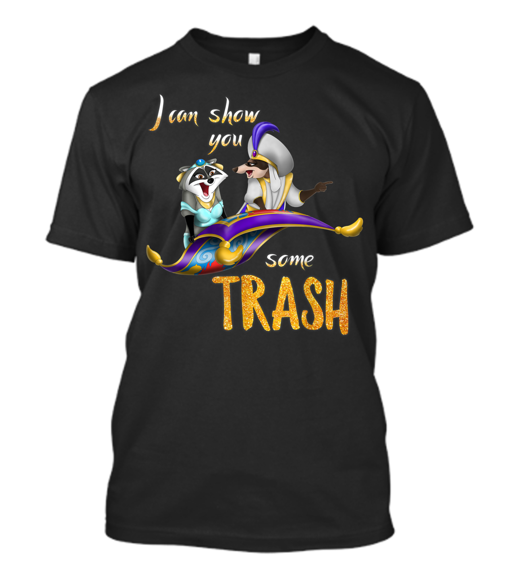 I Can Show You Some Trash Trash Panda Lover Raccoon Magic Carpet Adventure T-Shirt