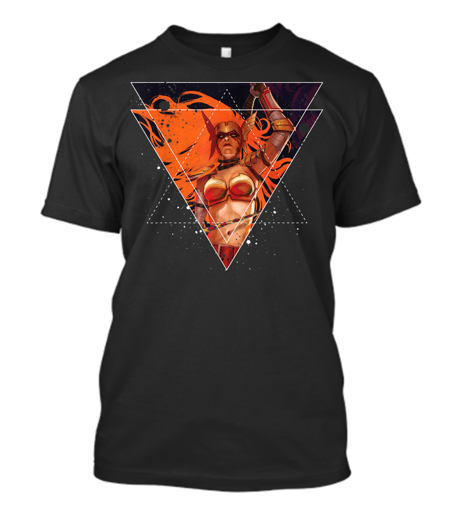 Marvel Angela Guardians Of The Galaxy Fiery Triangle T-Shirt