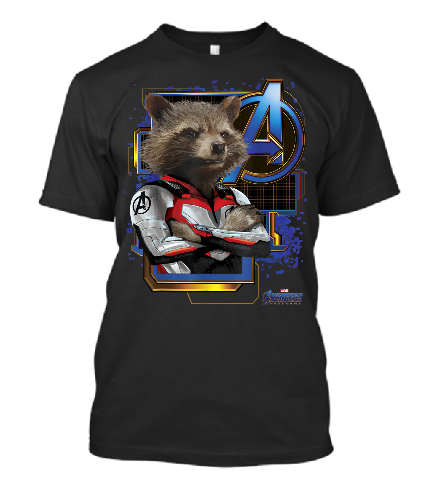 Marvel Avengers Endgame Rocket Raccoon Quantum Suit T-Shirt