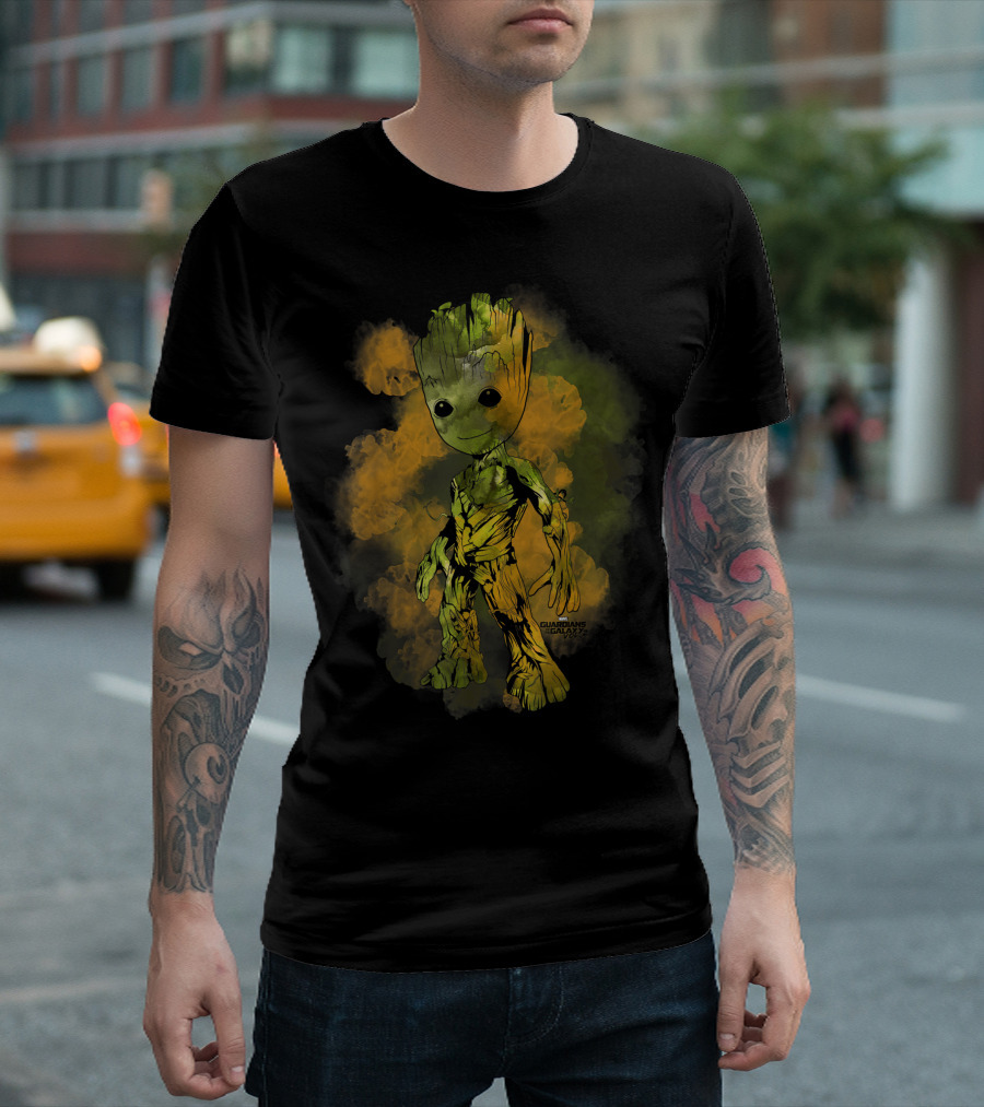 Marvel Groot Guardians Of The Galaxy 2 Smudge T-Shirt