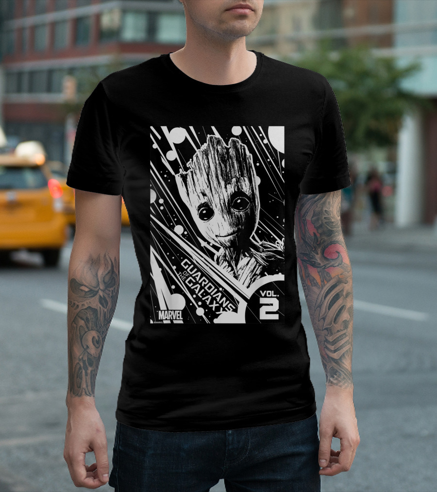 Marvel Guardians Of The Galaxy Vol 2 Groot Light T-Shirt