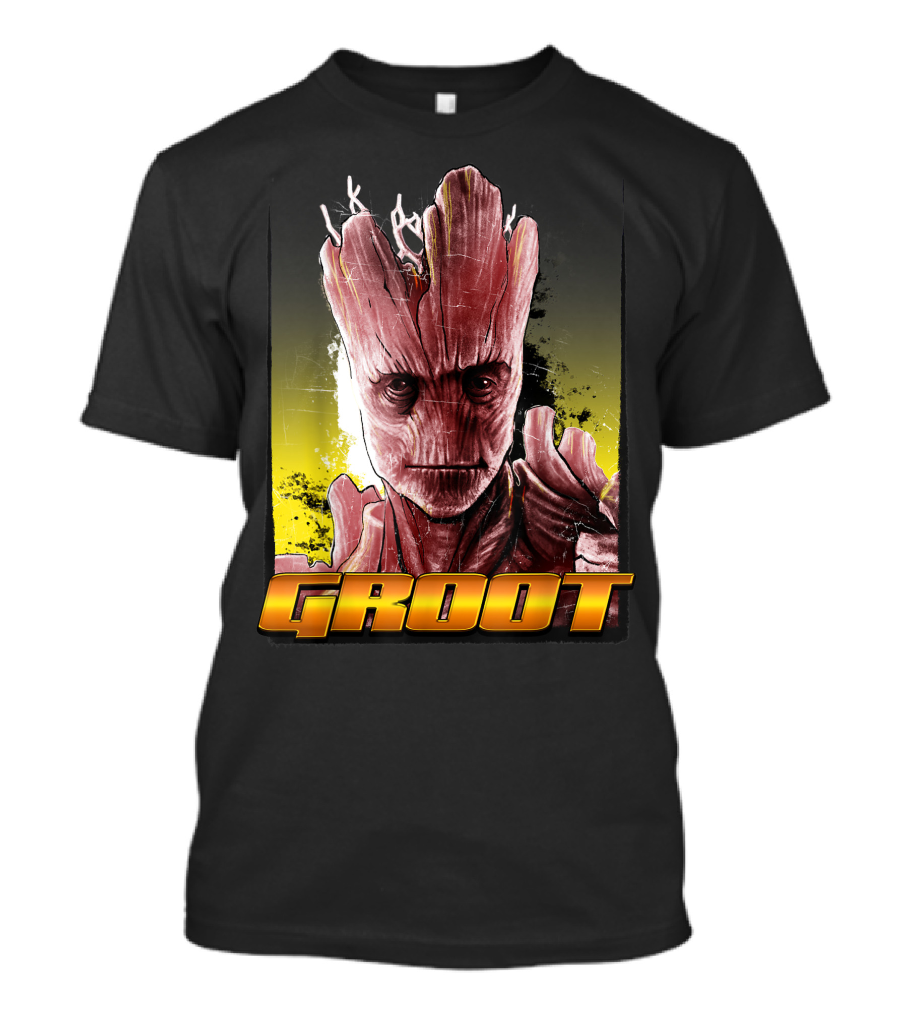 Marvel Groot Guardians Of The Galaxy Stoic Hero T-Shirt