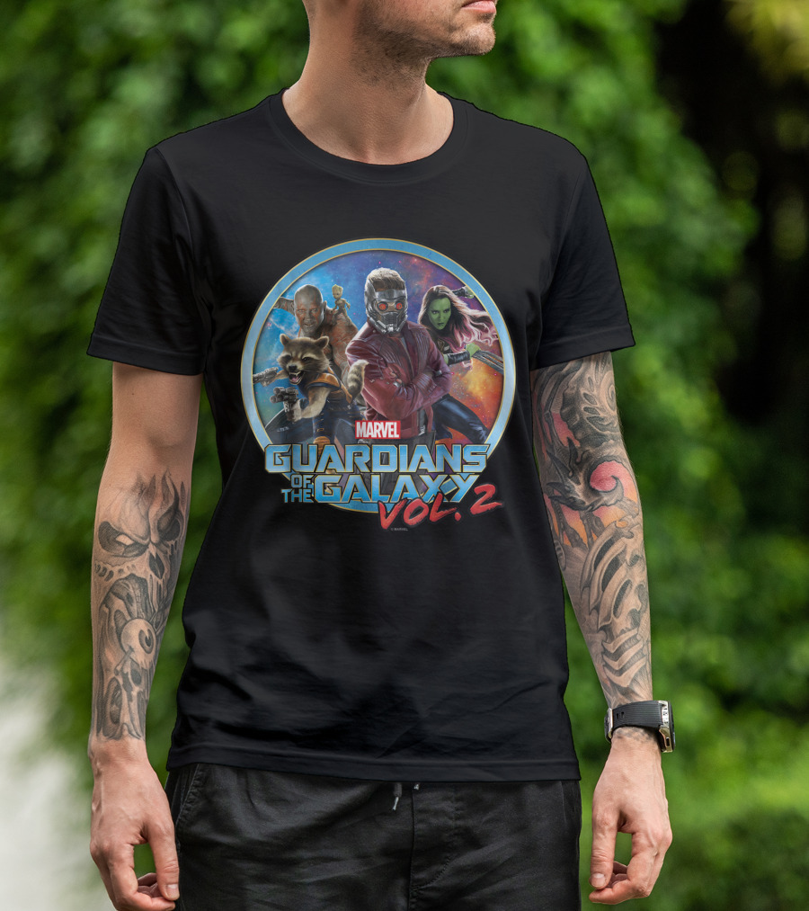 Marvel Guardians Of The Galaxy Vol. 2 Team Circle T-Shirt