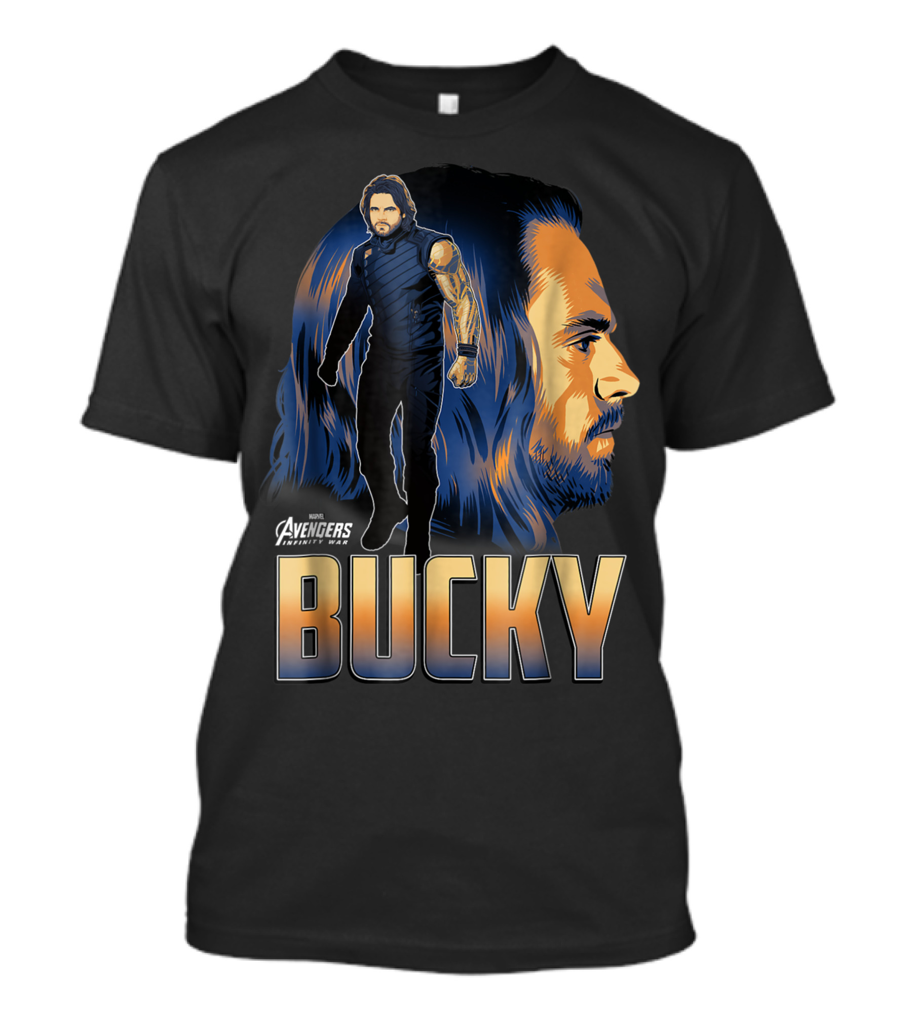 Marvel Avengers Infinity War Bucky Large Profile Character T-Shirt