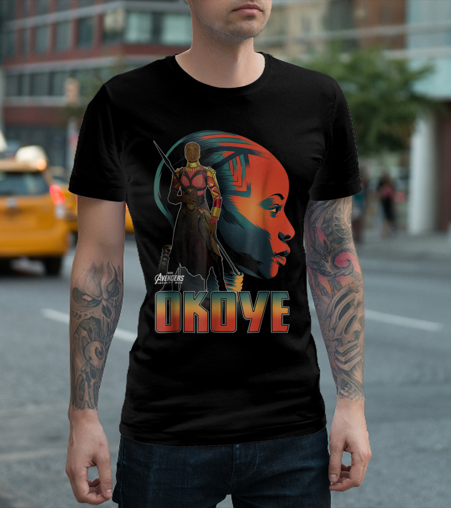 Marvel Avengers Infinity War Okoye Profile T-Shirt