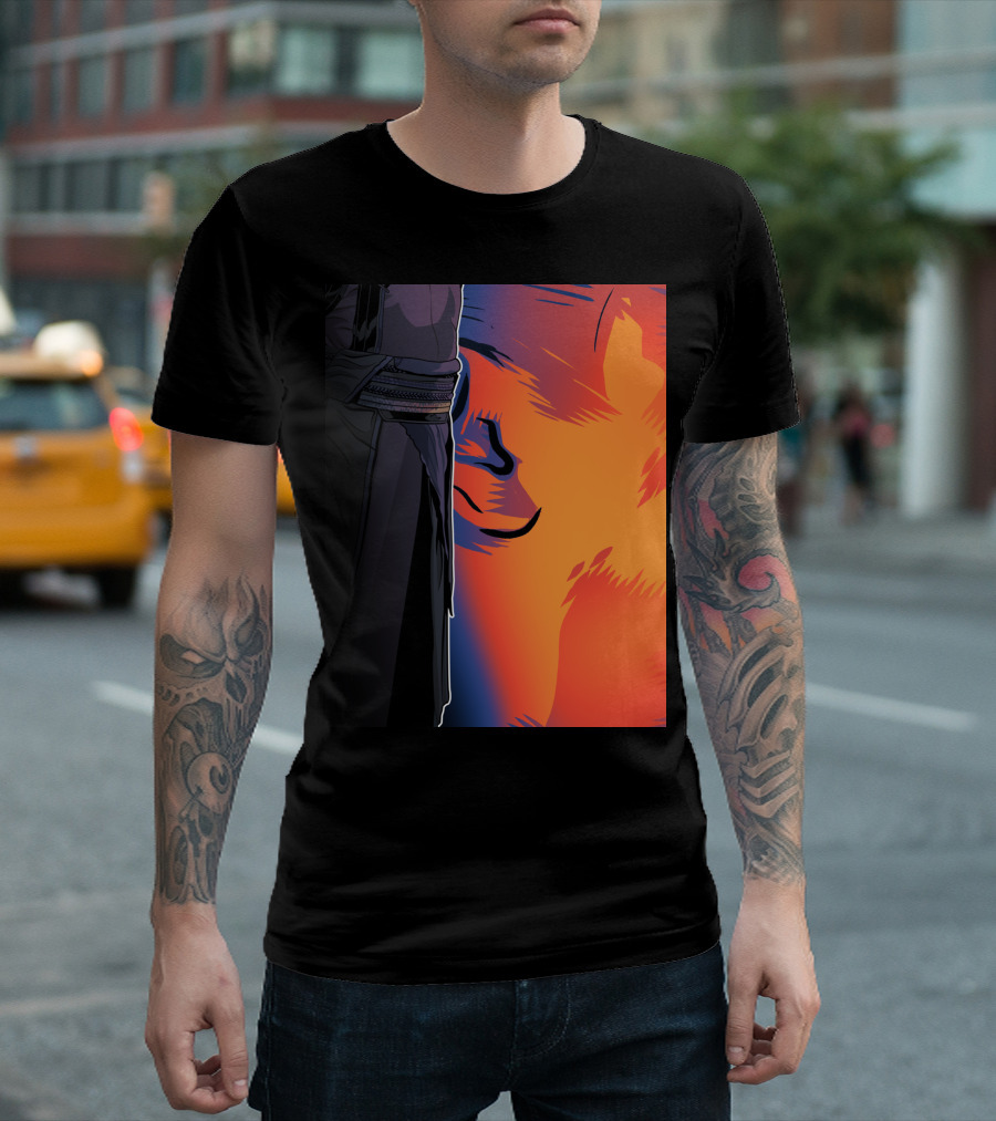 Marvel Infinity War Wong Character Illustration Profile T-Shirt