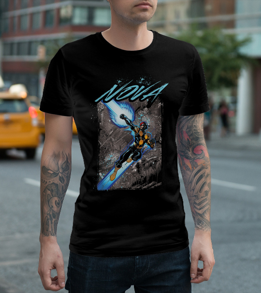 Marvel Nova Guardians Of The Galaxy Nova Blast T-Shirt