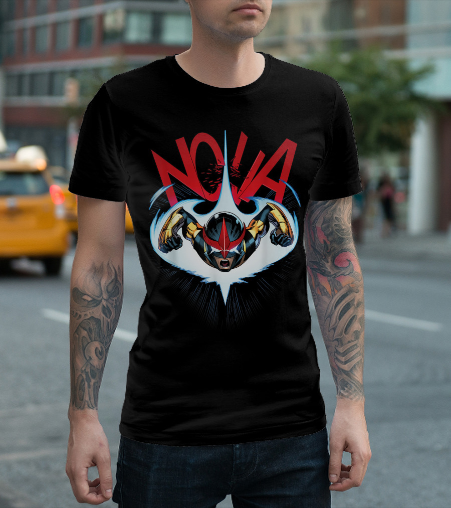 Marvel Nova Guardians Of The Galaxy Heroic Flight T-Shirt