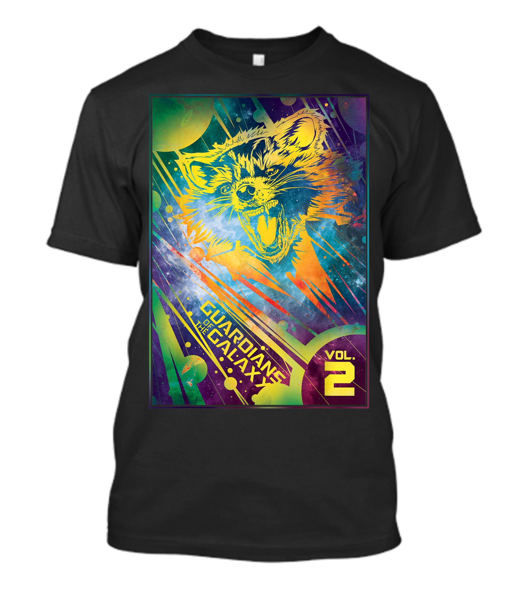 Guardians Of The Galaxy Vol 2 Rocket Space Marvel T-Shirt