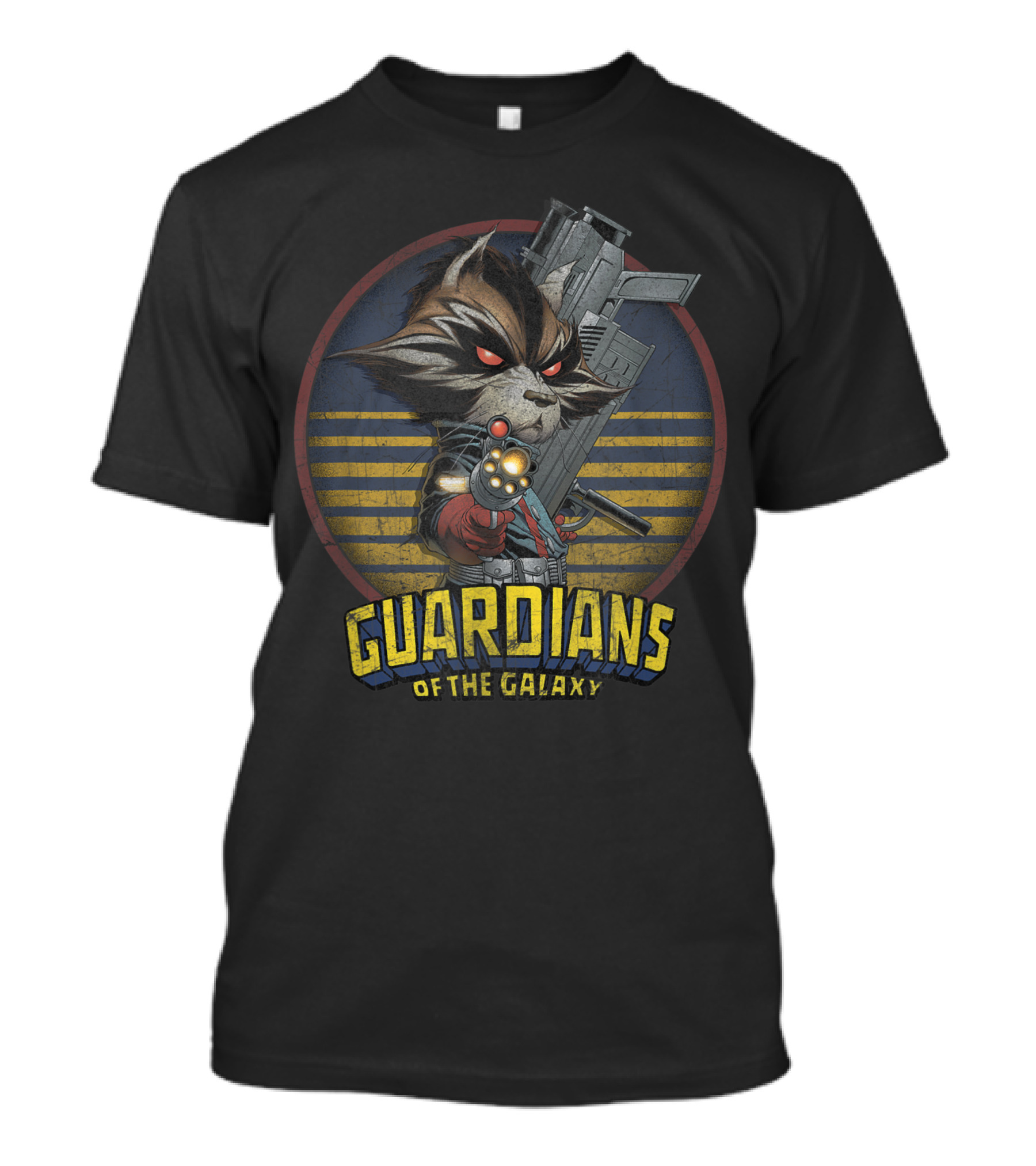 Marvel Rocket Guardians Of The Galaxy Retro Metal T-Shirt