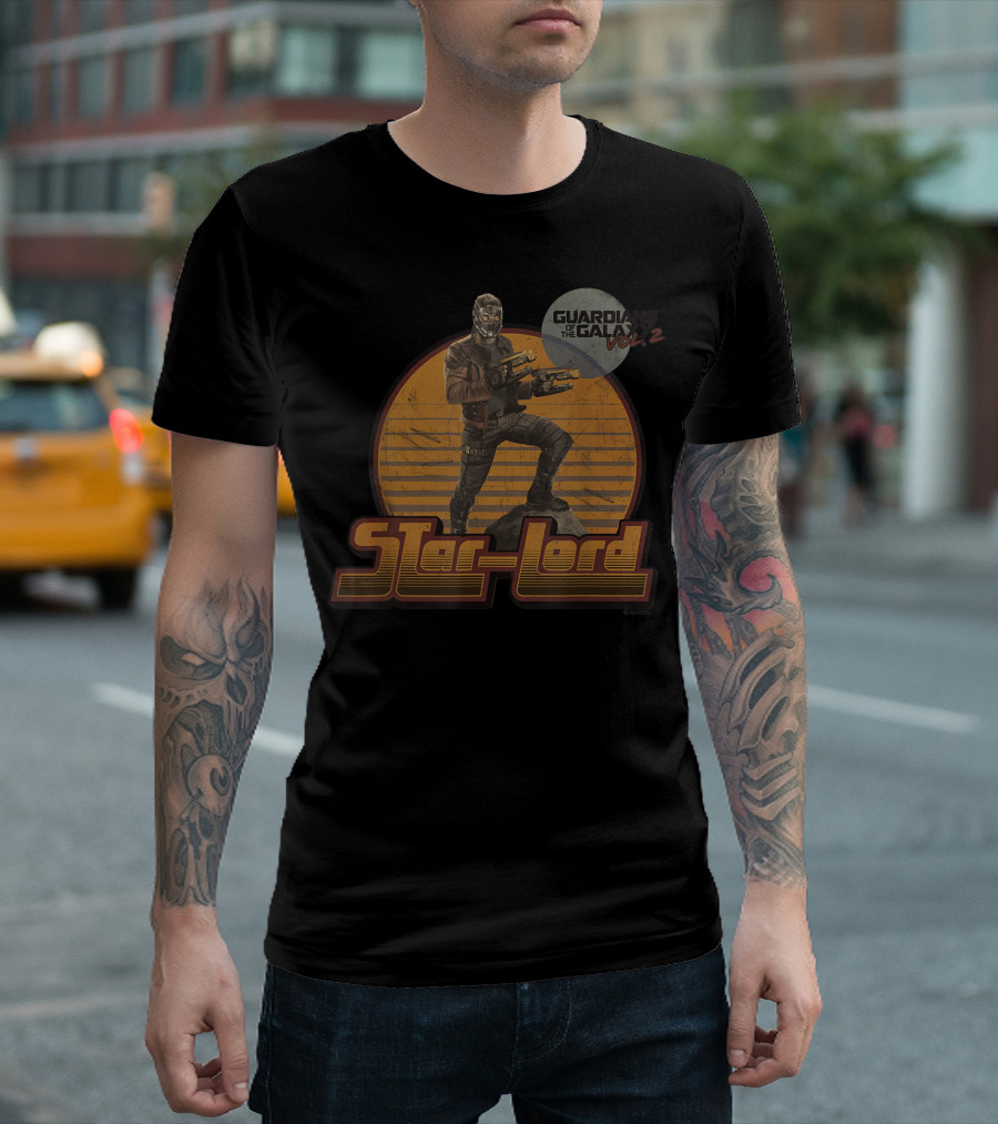 Guardians Of The Galaxy Vol. 2 Star-Lord Retro Pose T-Shirt