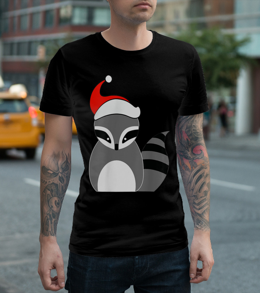 Raccoon Santa Christmas Coon T-Shirt