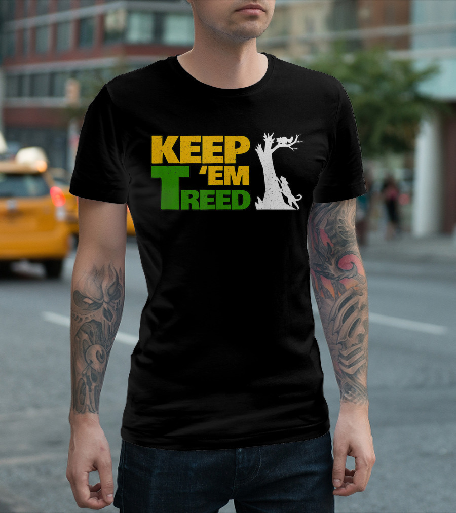 Keep Em Treed Vintage Raccoon Coon Hunting T-Shirt