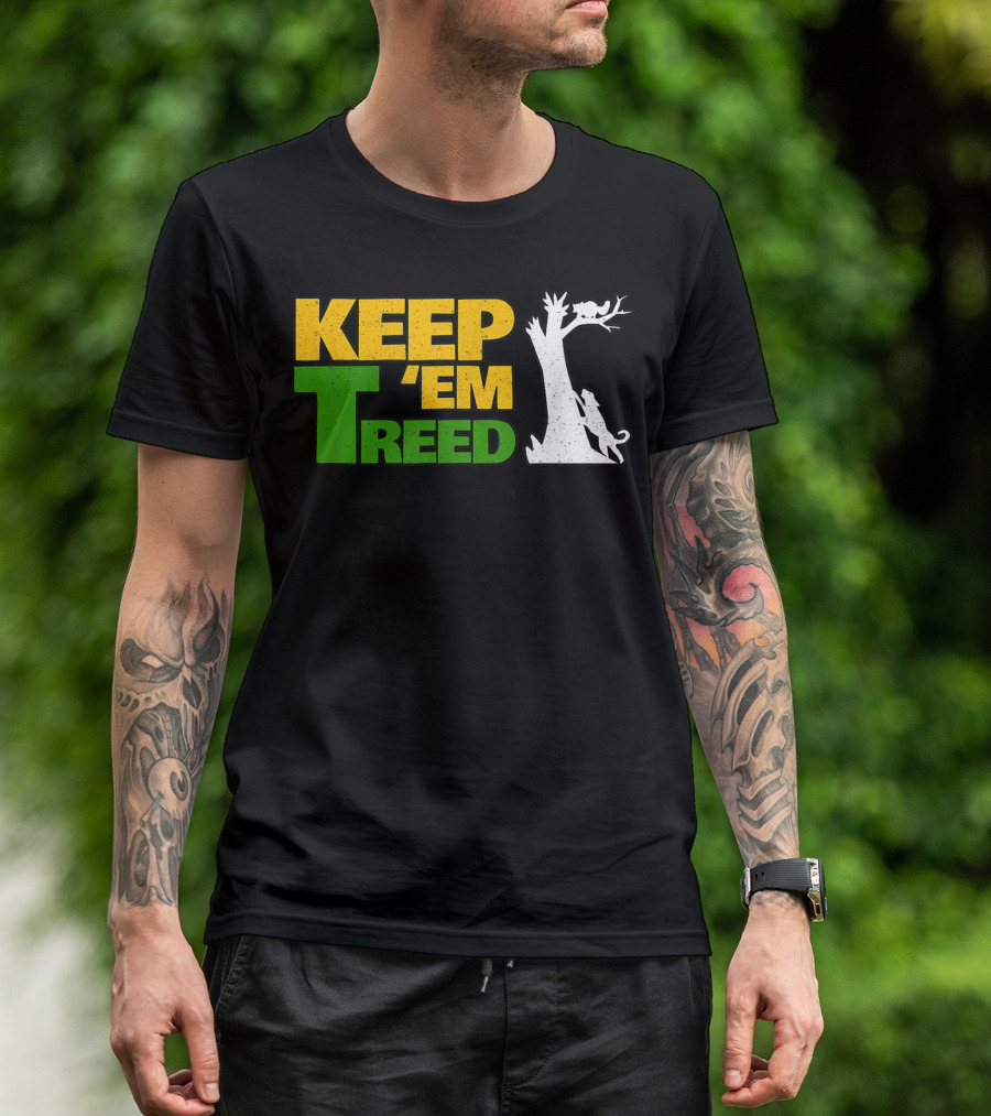 Keep Em Treed Vintage Raccoon Coon Hunting T-Shirt