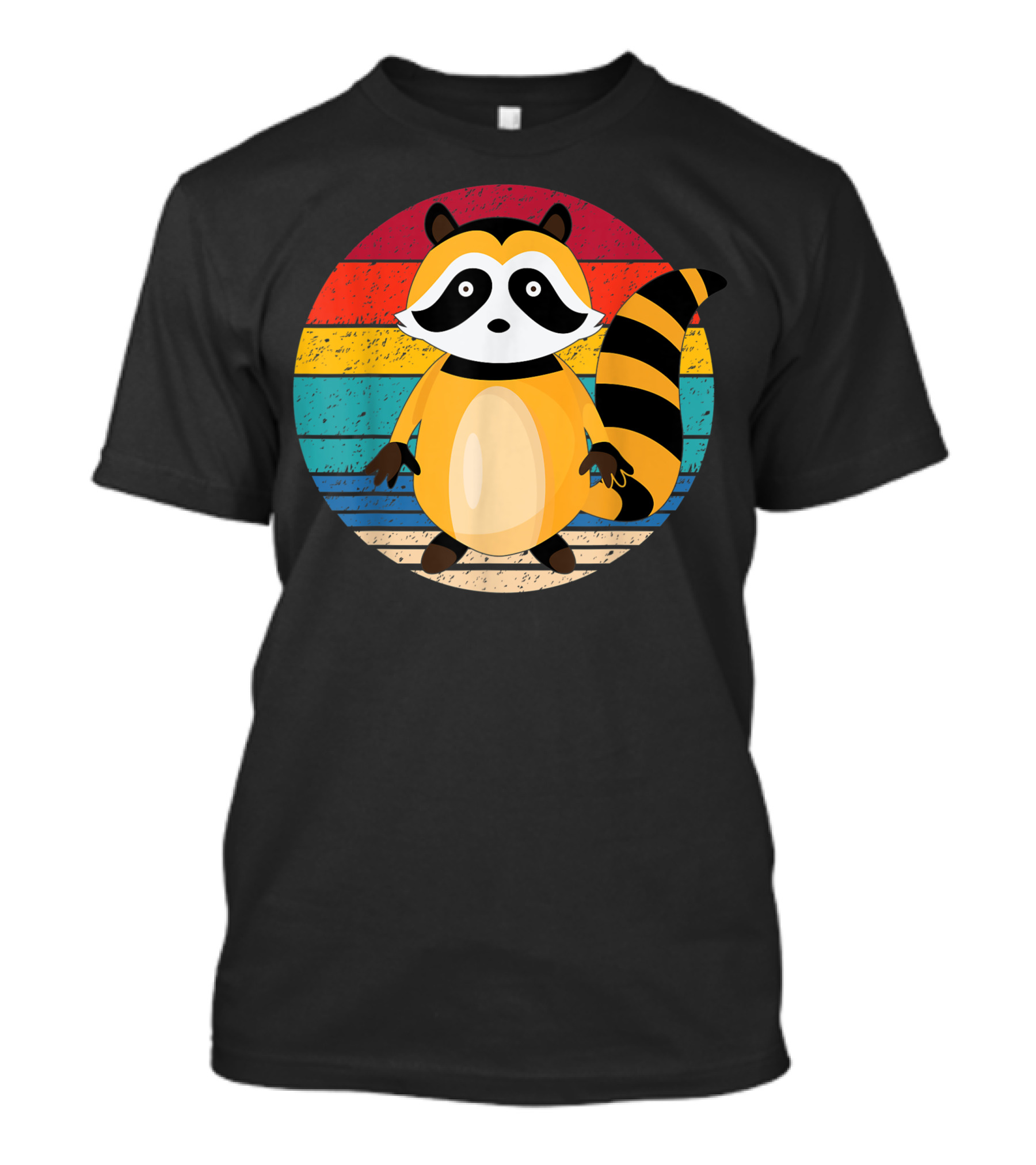 Raccoon Style 4E Retro Stripes T-Shirt