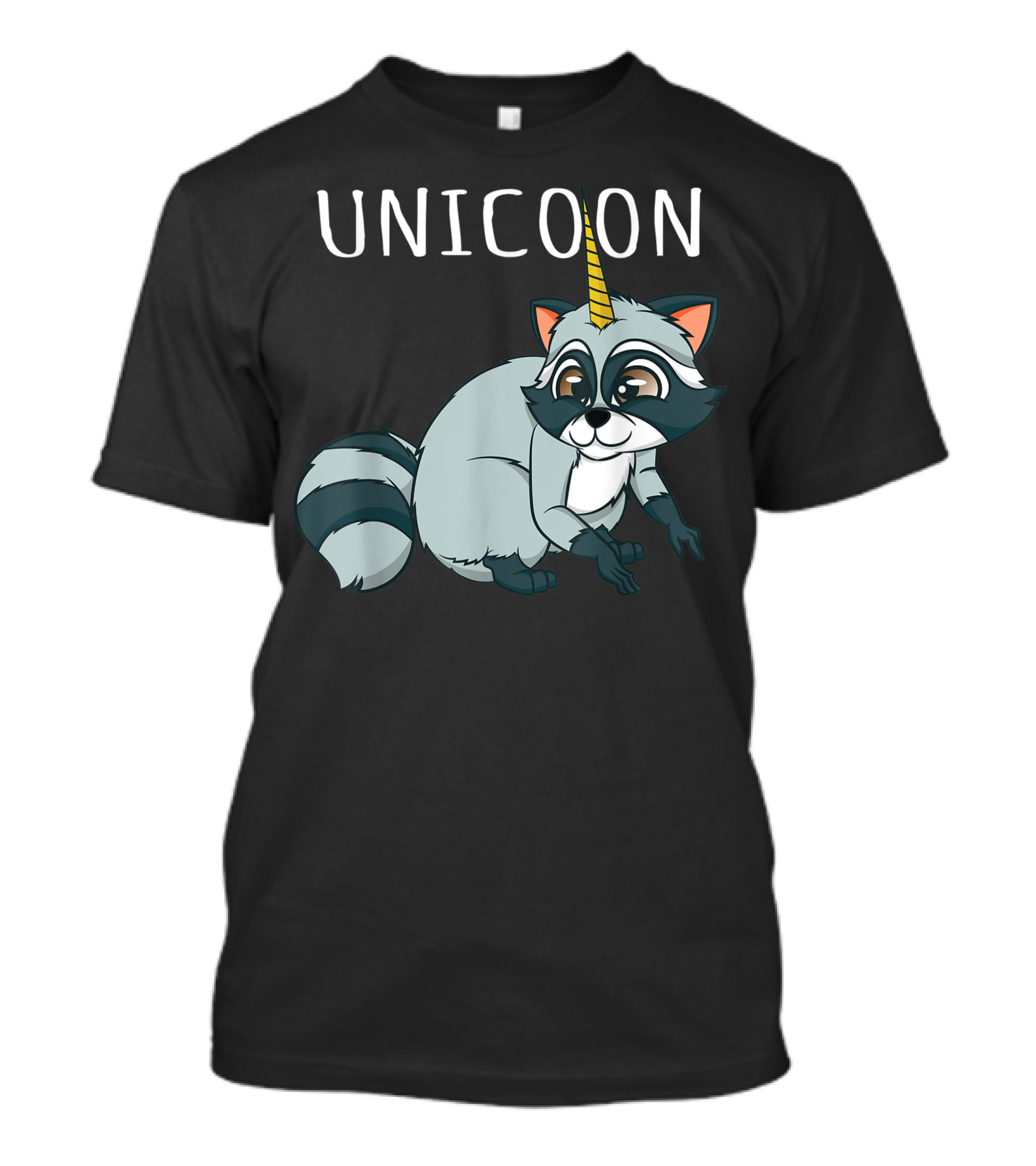 Raccoon Trash Panda Unicoon Fantasy Unicorn T-Shirt