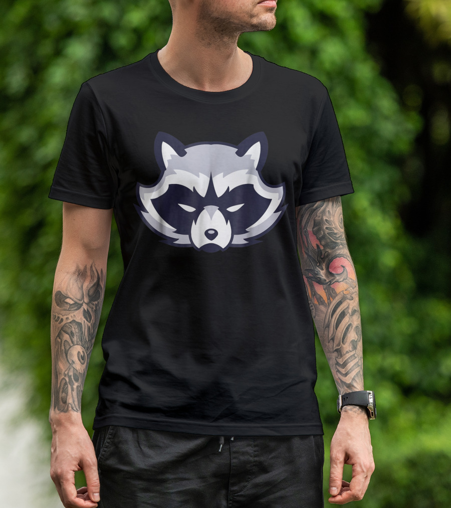 Raccoonator The Most Dangerous Raccoon Face T-Shirt