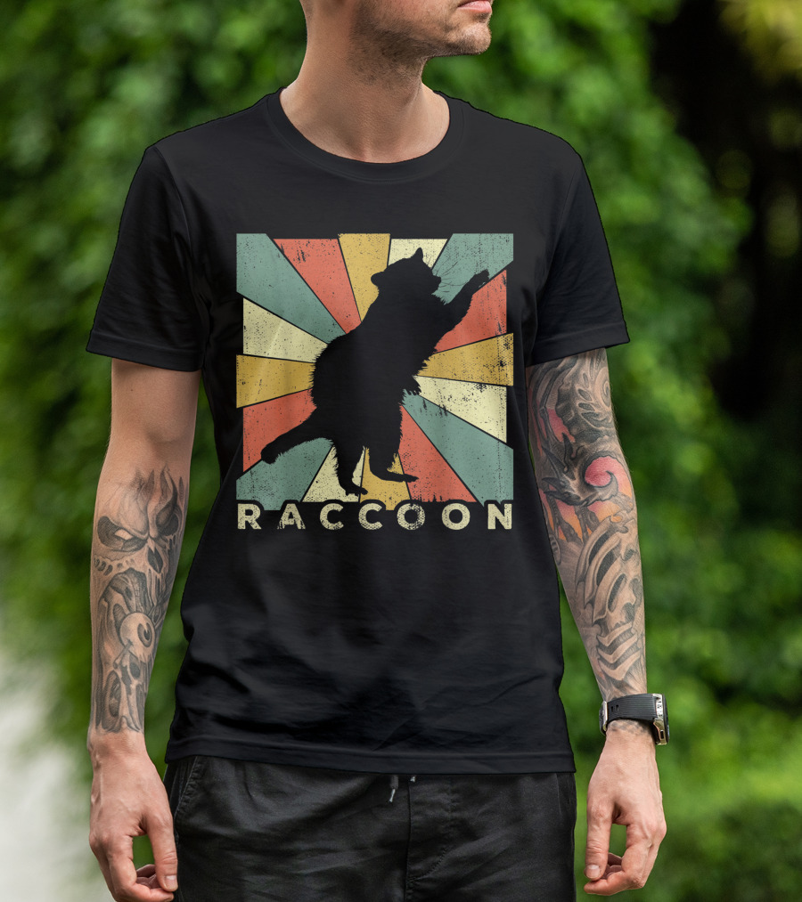 Vintage Style Animal Raccoon Lover T-Shirt