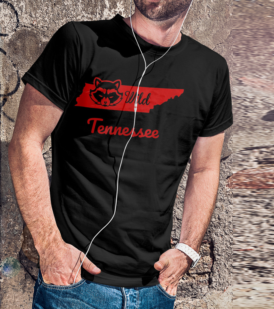 Wild Tennessee Raccoon The Volunteer State Tennesseean T-Shirt