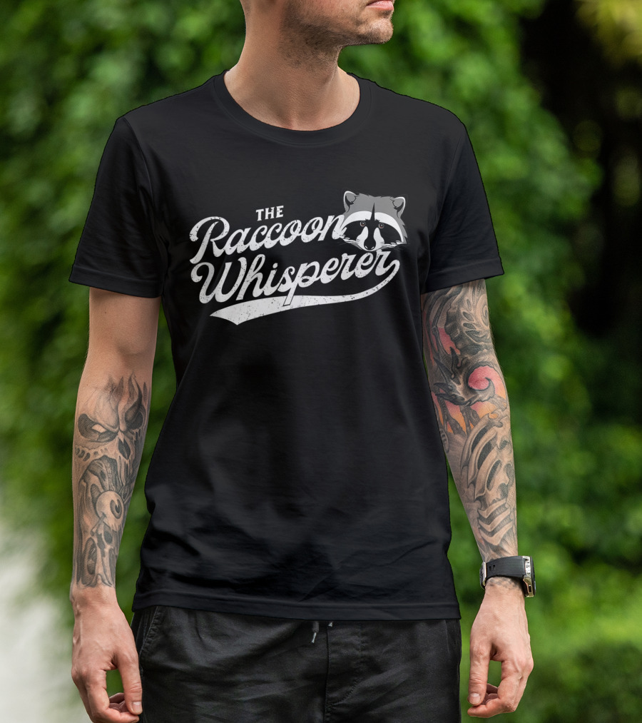The Raccoon Whisperer Cute Raccoon Lover T-Shirt