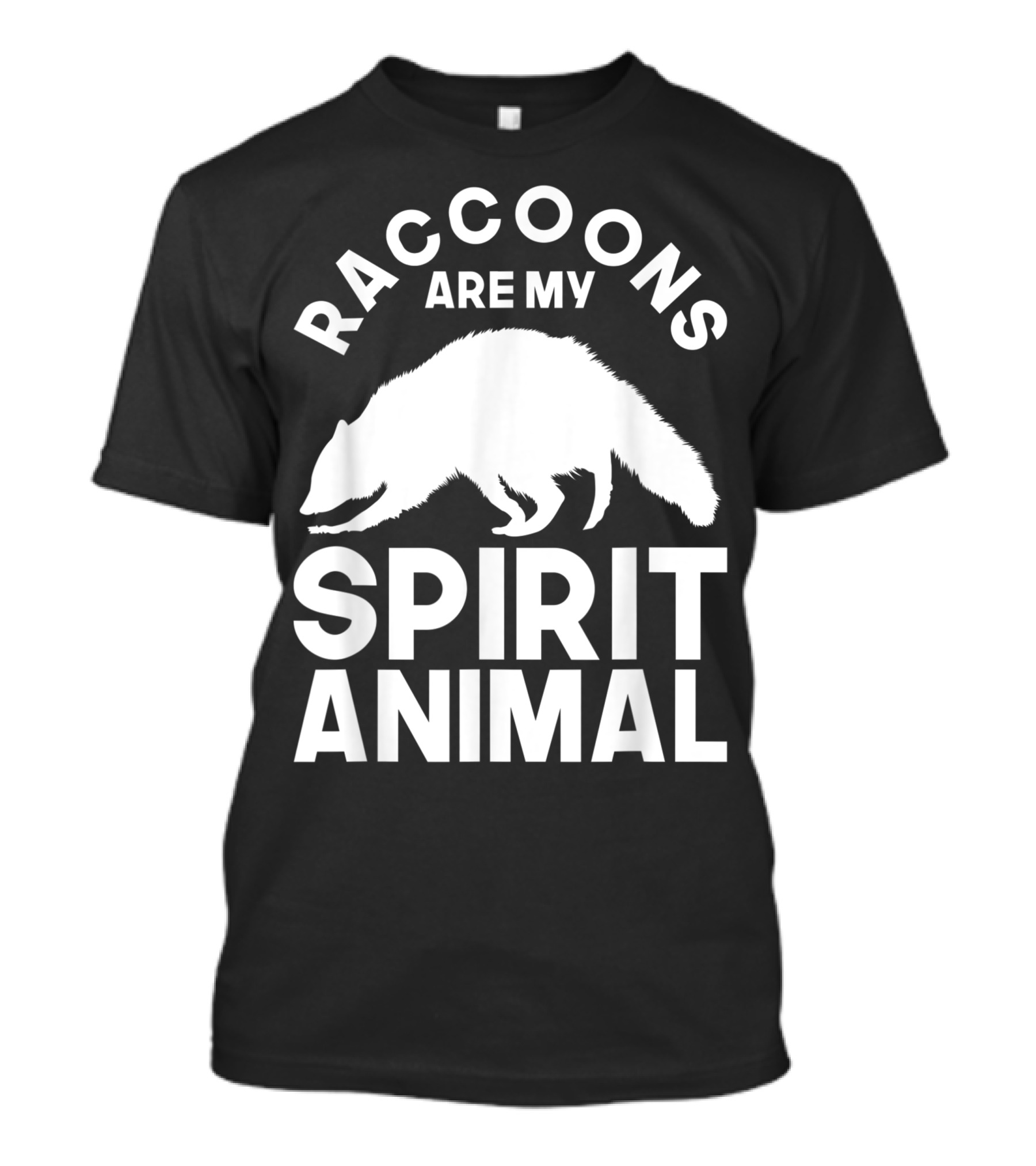 Raccoons Are My Spirit Animal Zoo Animal Cute Bandit Raccoon T-Shirt