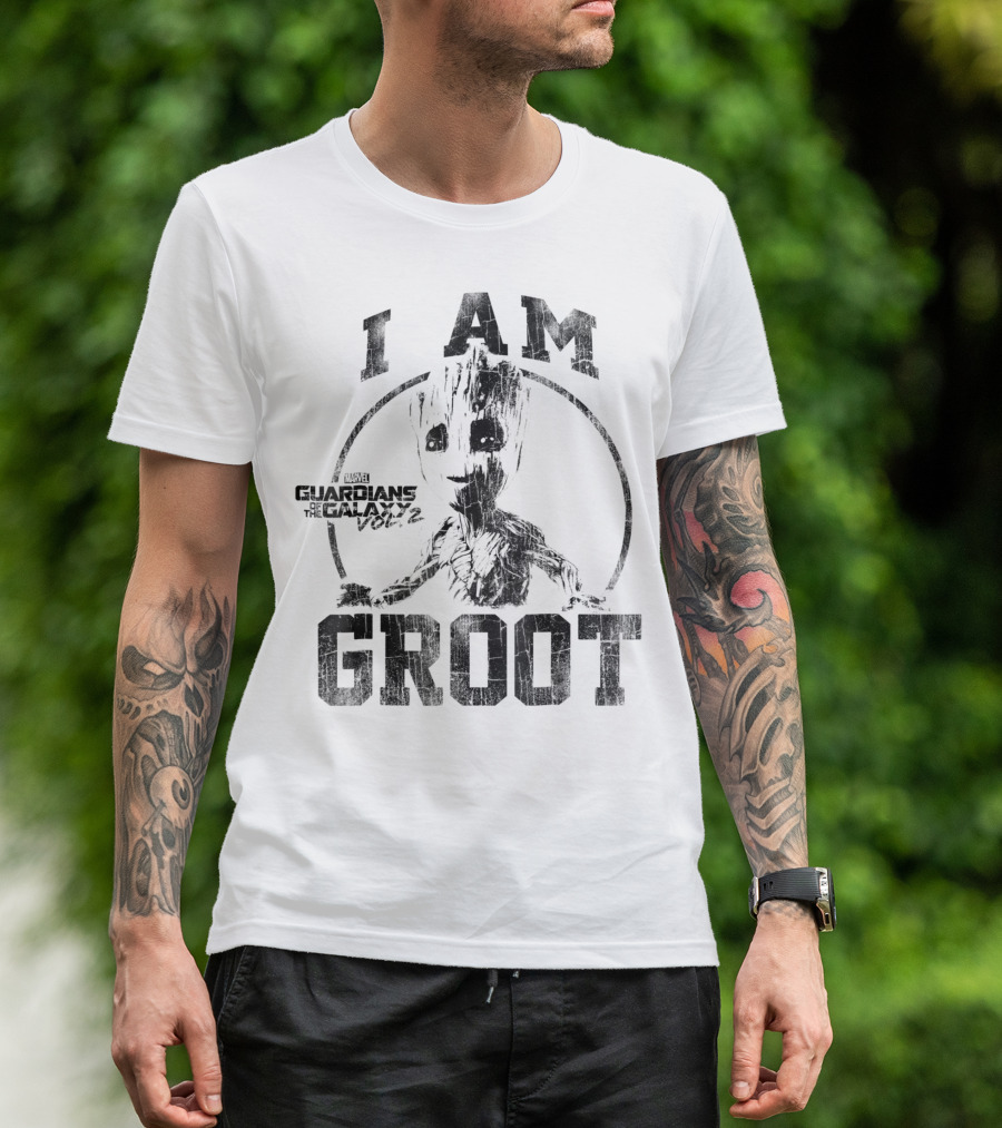 I Am Groot Marvel Guardians Of The Galaxy Vol 2 Collegiate T-Shirt