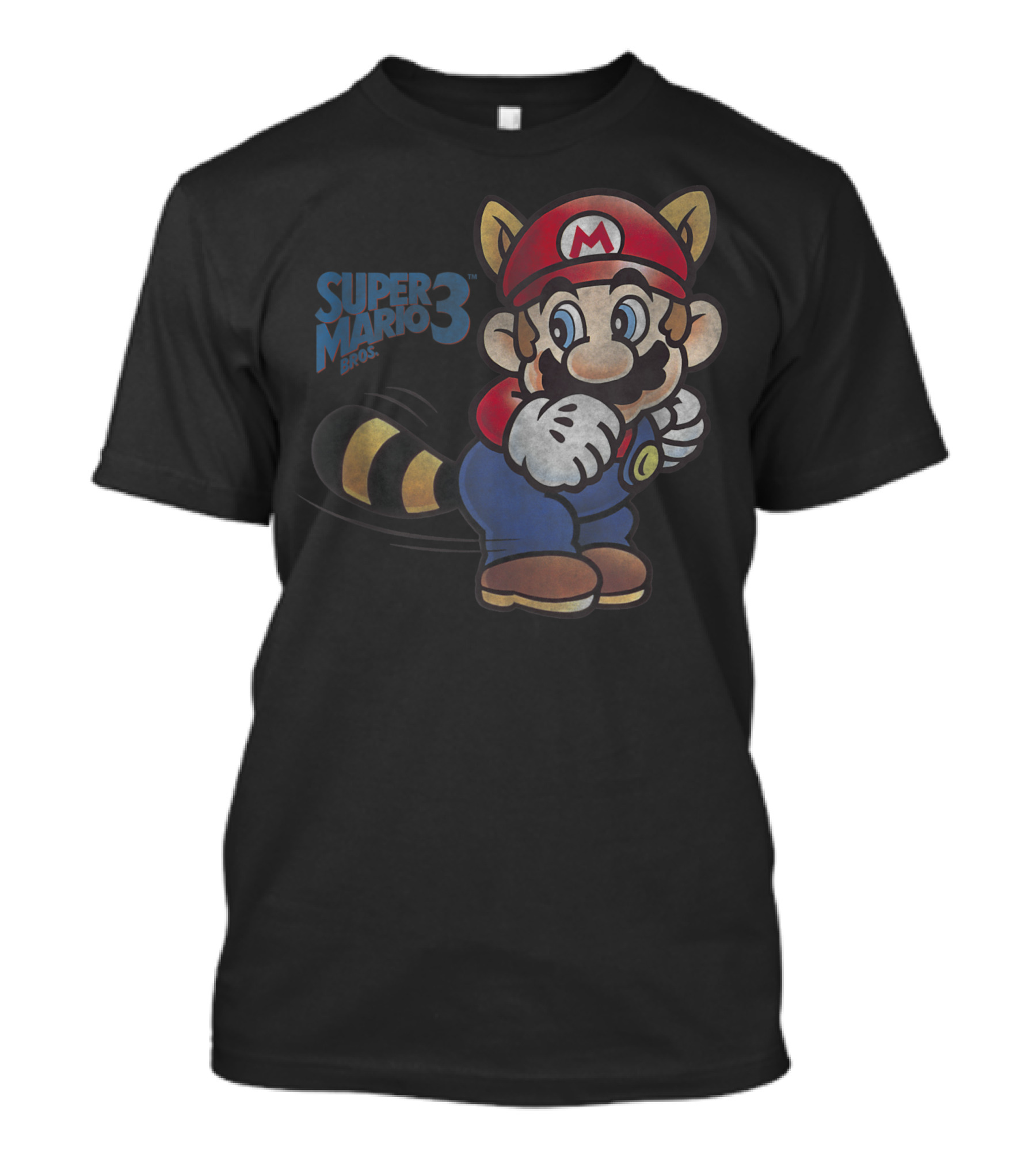 Super Mario Bros 3 Raccoon Mario Tail Spin Attack T-Shirt
