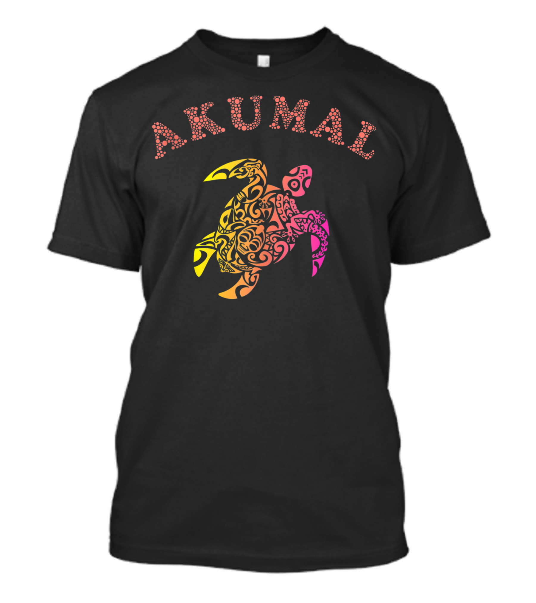 Akumal Sea Turtle Pattern Design Riviera Maya T-Shirt