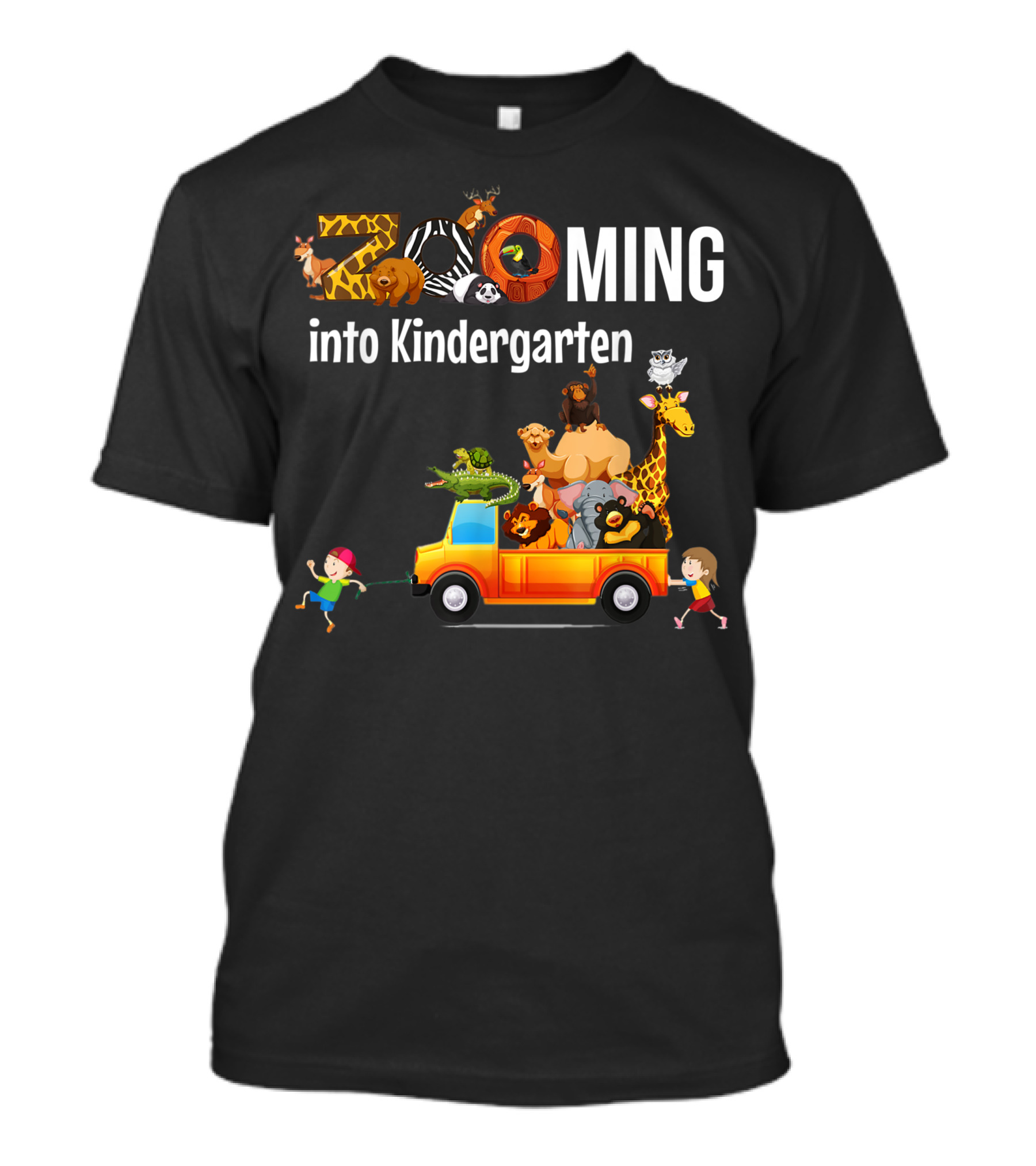 ZOOming Into Kindergarten Back To School Zoo Adventure T-Shirt
