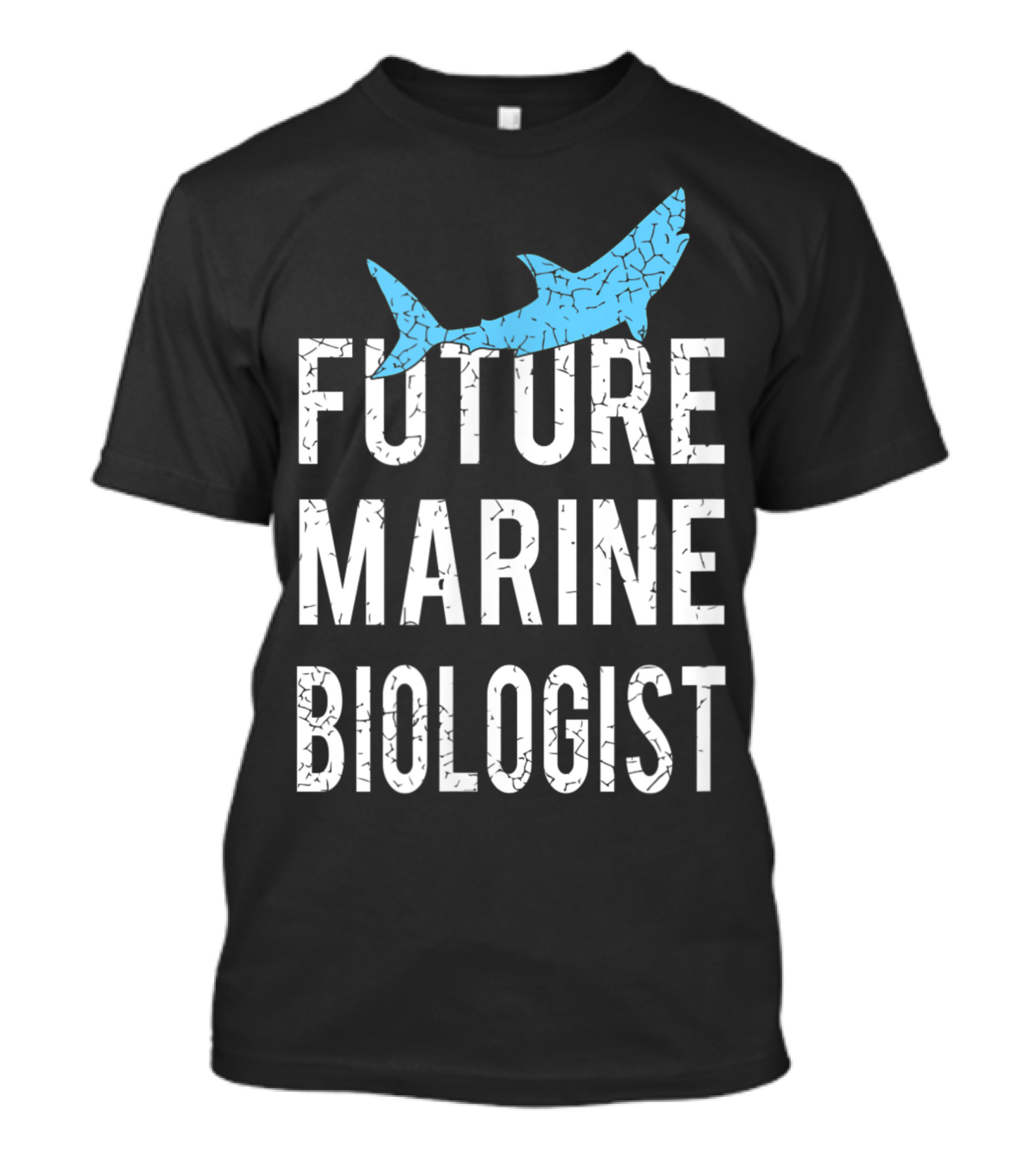 Future Marine Biologist Shark Crackle Effect Child Adult NM T-Shirt