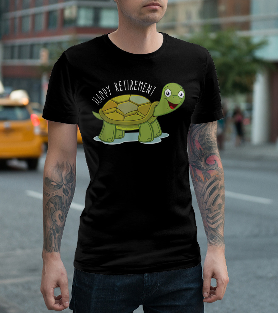 Happy Retirement Turtle Granddad Grandmom Grandpa Grandma T-Shirt
