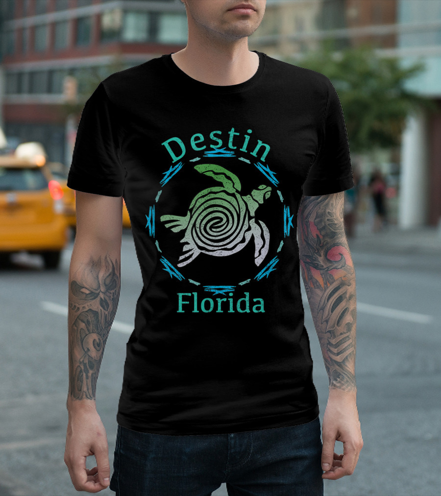 Destin Florida Tribal Turtle T-Shirt