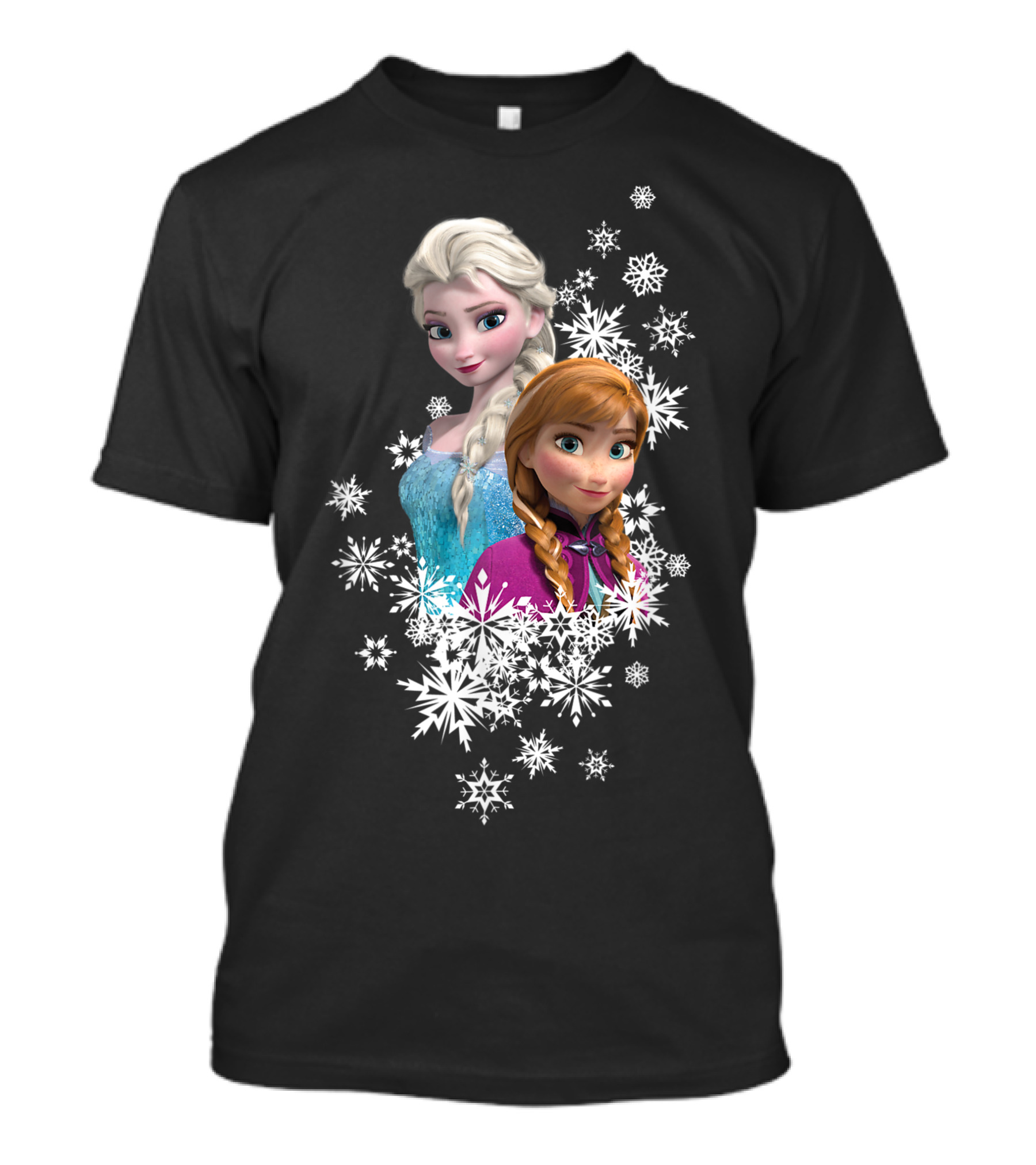 Frozen Anna Elsa Snowflakes Disney B8 T-Shirt