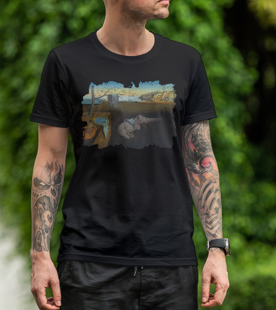 Distress Melting Clocks The Persistence Of Memory Salvador Dalí T-Shirt