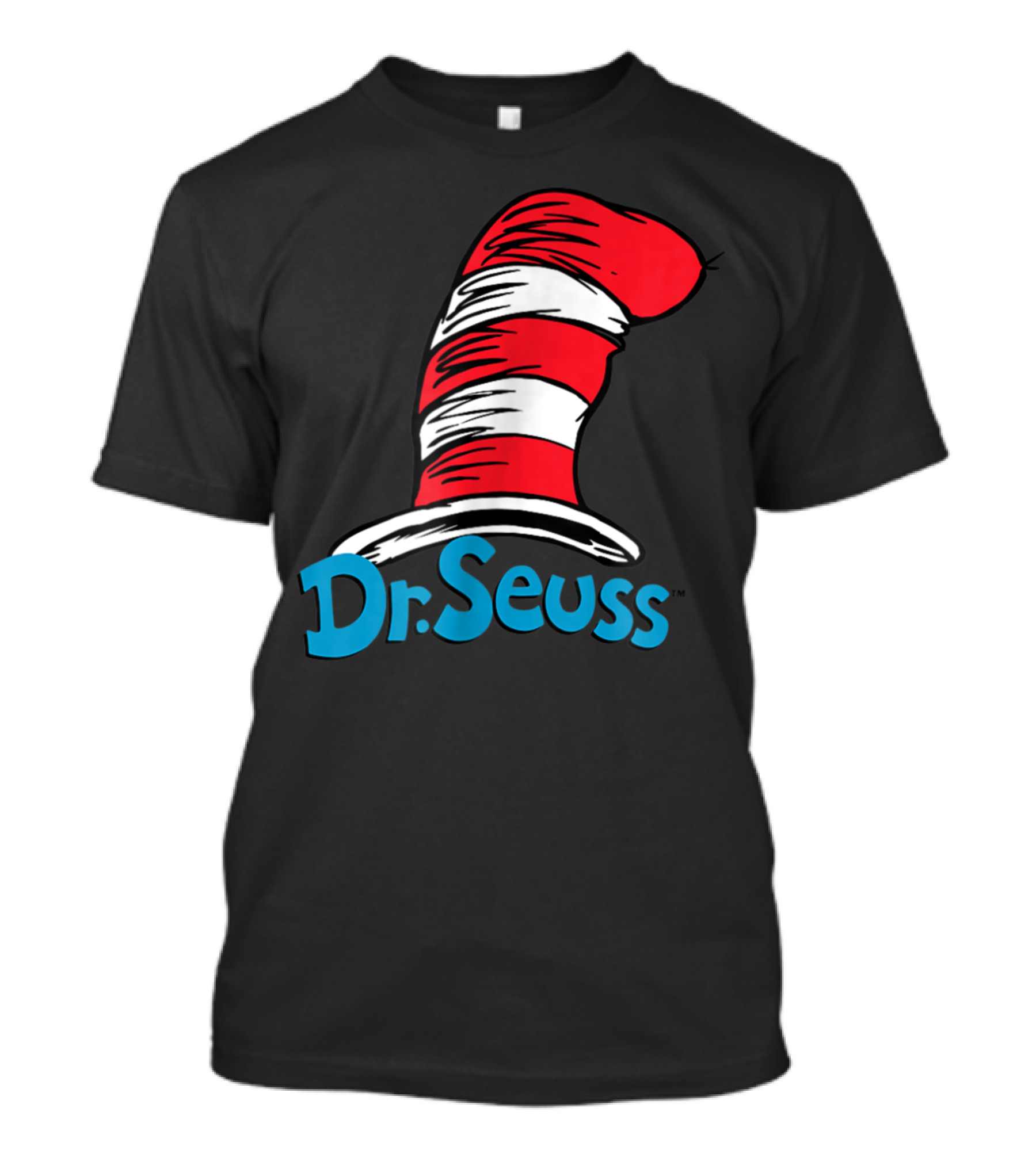 Dr Seuss Cat In The Hat Red And White Hat T-Shirt