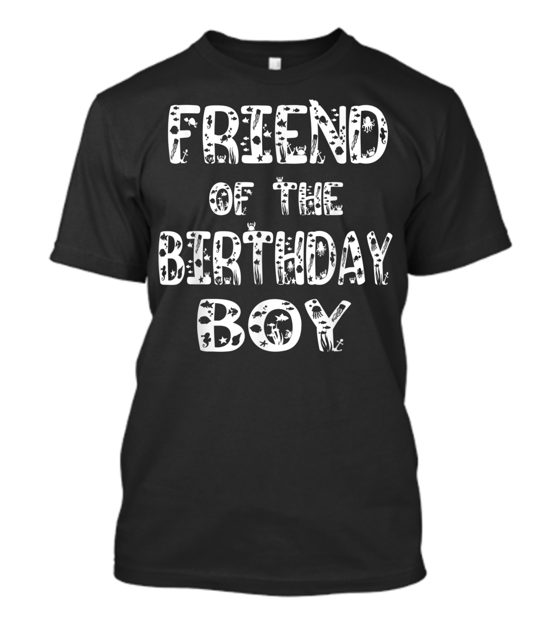 Friend Of The Birthday Boy Fishing Lover B Day Party Fun T-Shirt