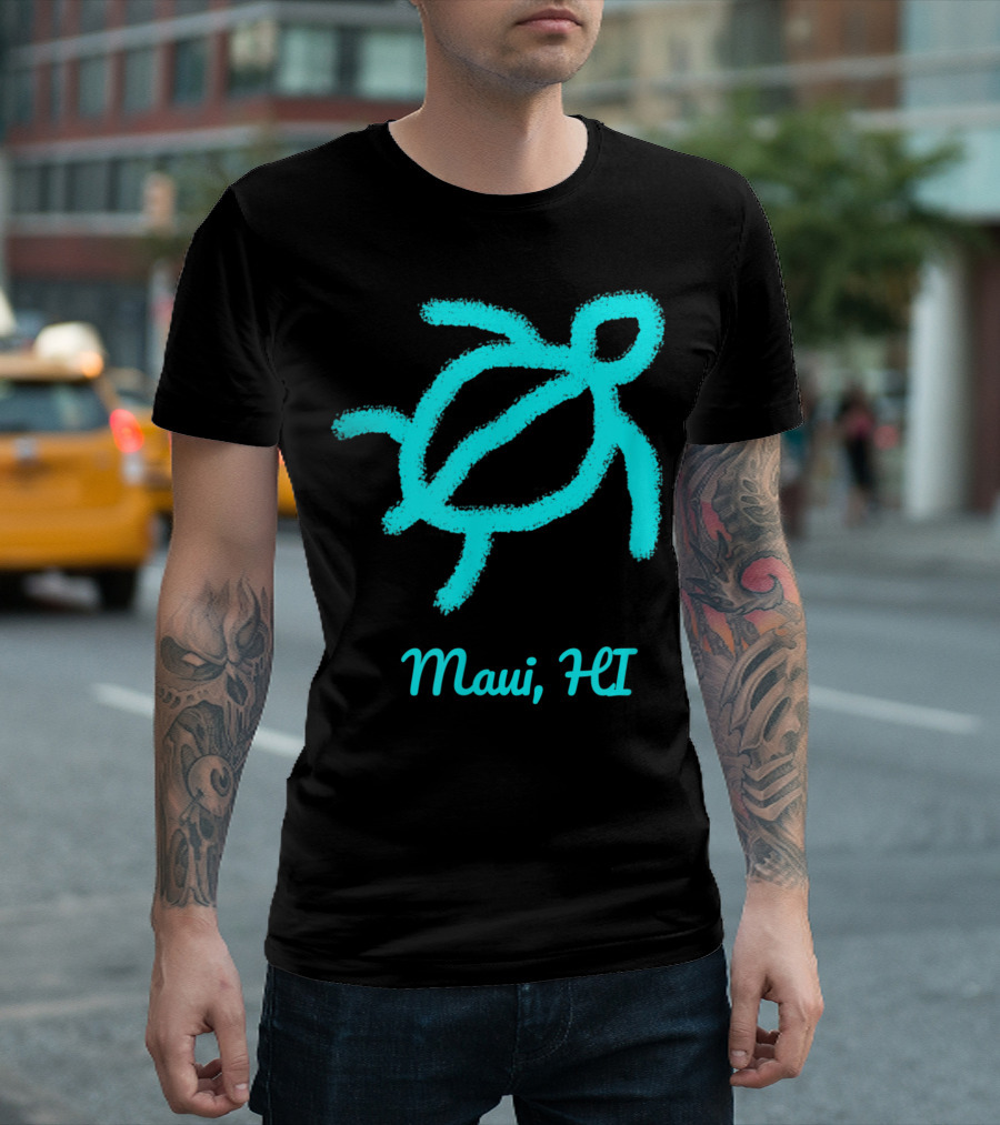 Hawaiian Turtle Maui HI T-Shirt
