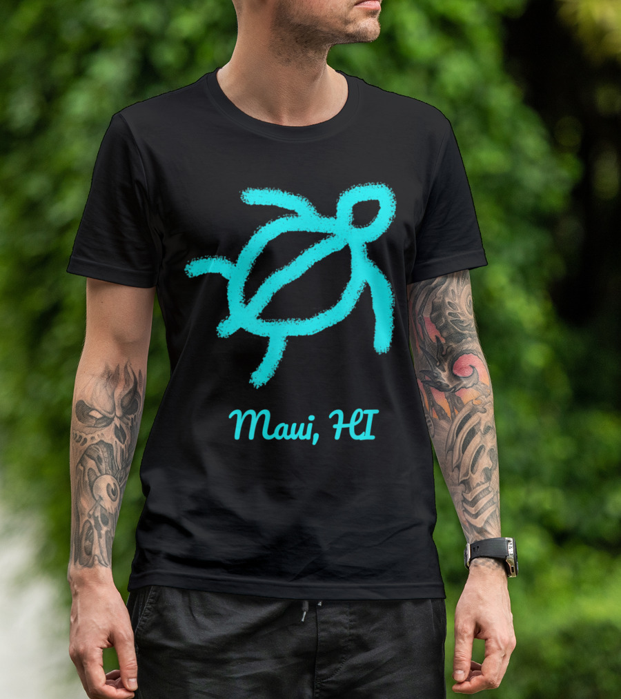 Hawaiian Turtle Maui HI T-Shirt