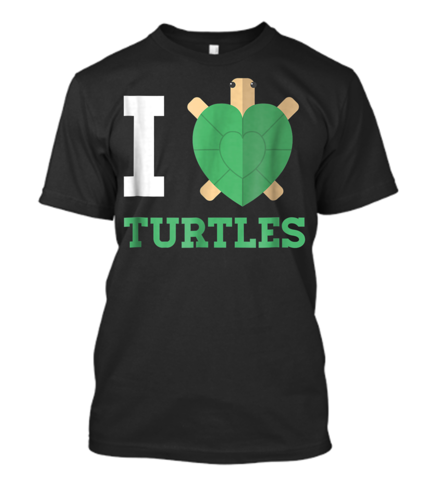 I Love Turtles Heart Shaped Turtle T-Shirt