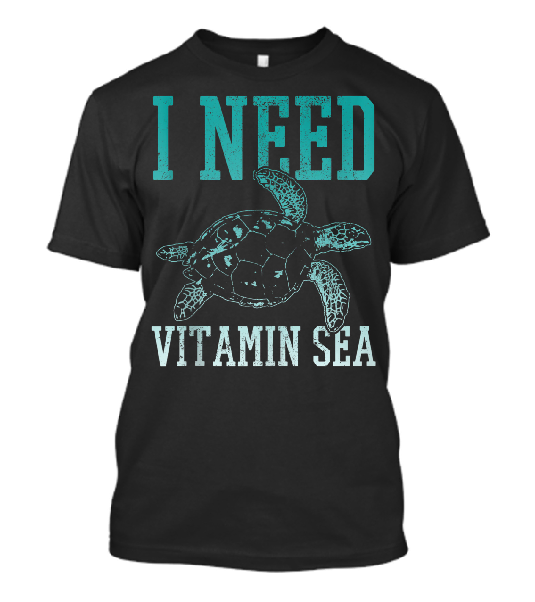 I Need Vitamin Sea Turtle Scuba Diving Ocean Diver T-Shirt