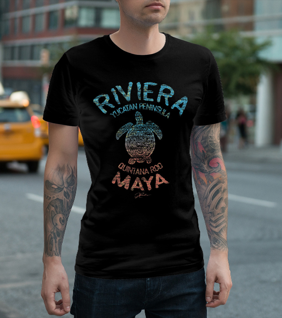 Riviera Yucatan Peninsula Quintana Roo Maya Sea Turtle T-Shirt