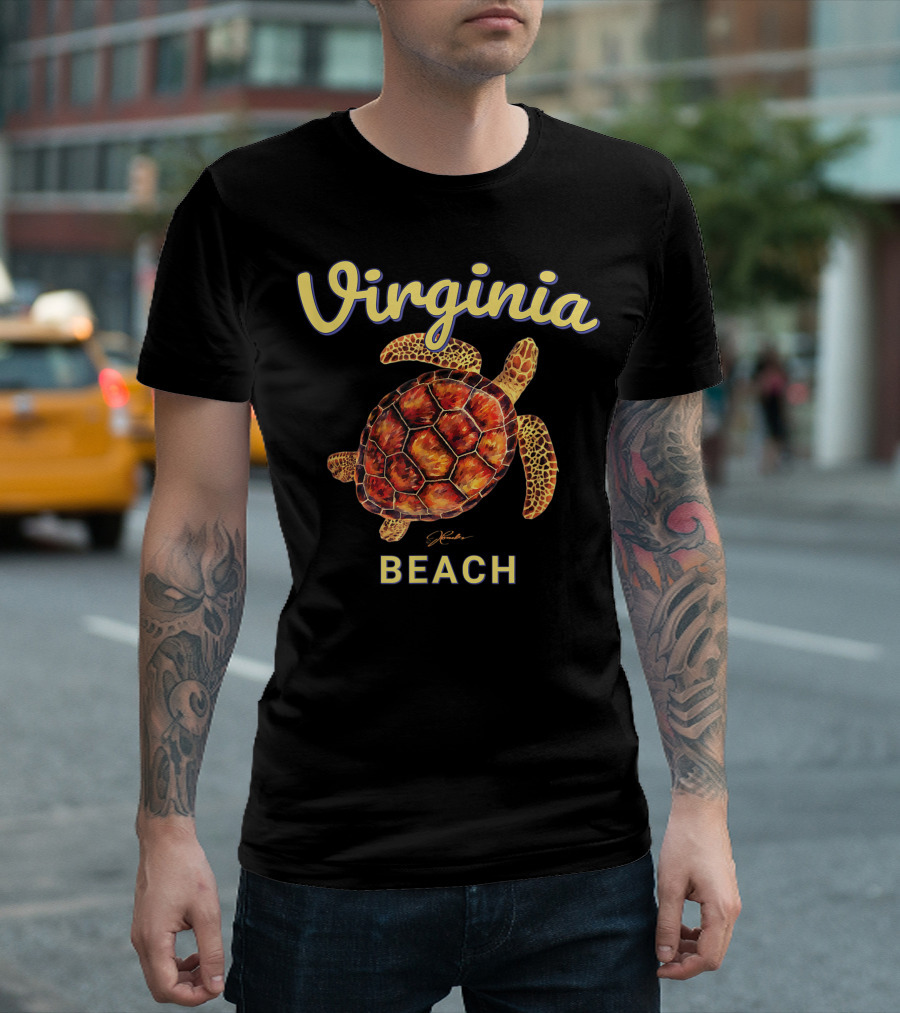 Virginia Beach Sea Turtle Jcombs Signature T-Shirt