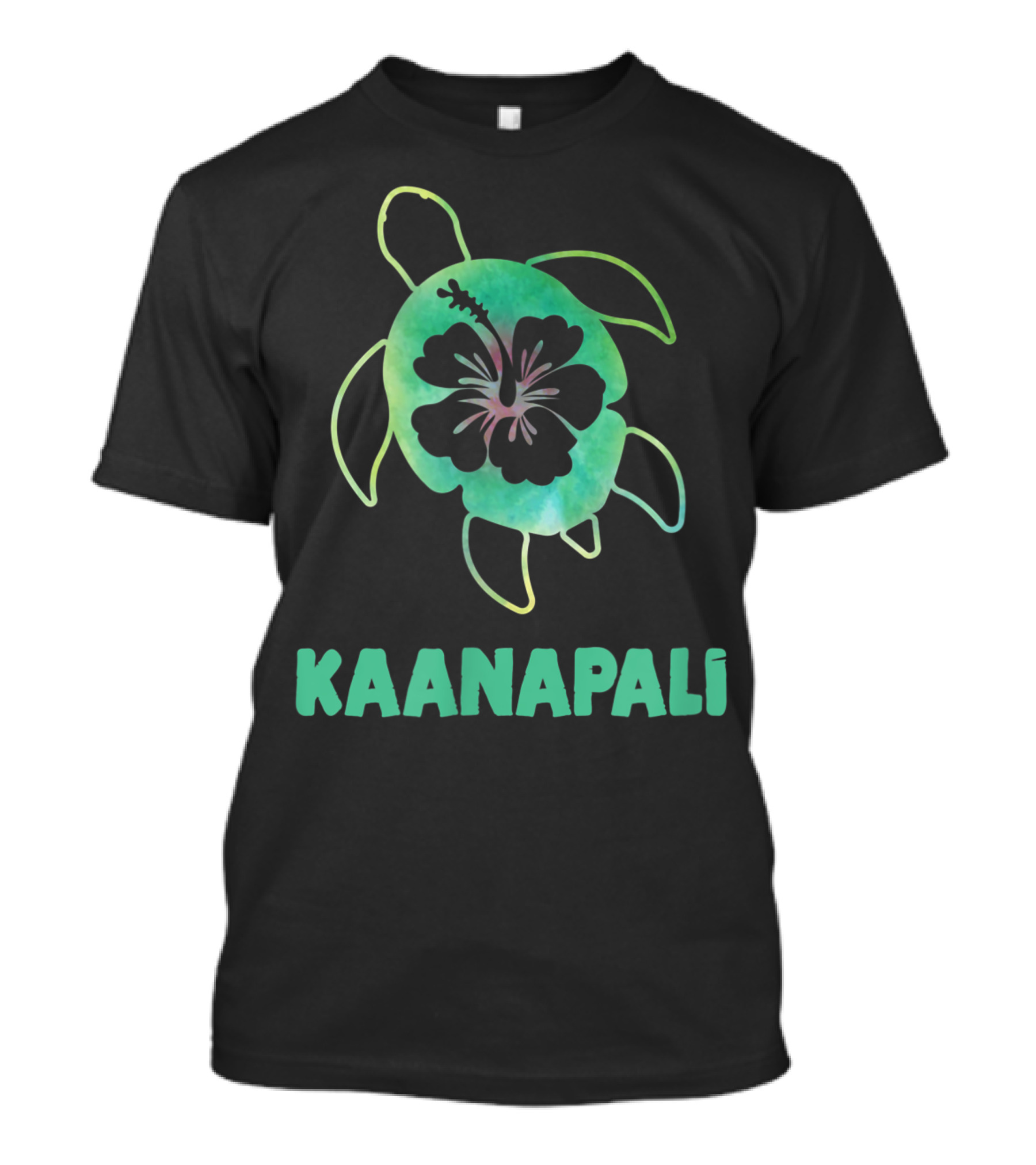 Kaanapali Maui Turtle Hibiscus T-Shirt