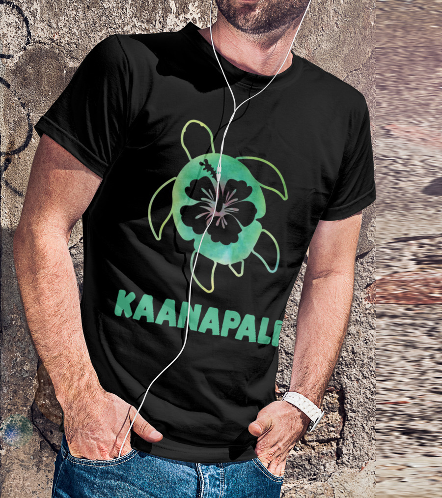 Kaanapali Maui Turtle Hibiscus T-Shirt