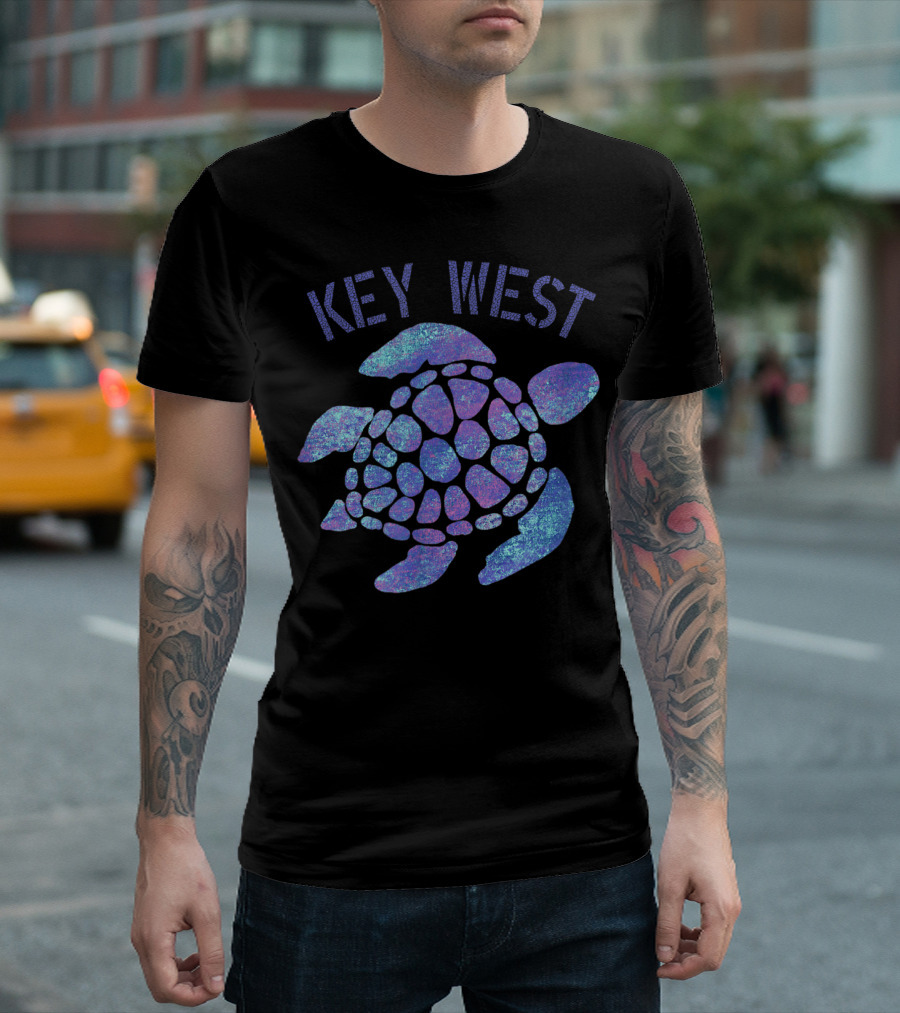 Key West Florida Sea Turtle Beach Souvenir T-Shirt