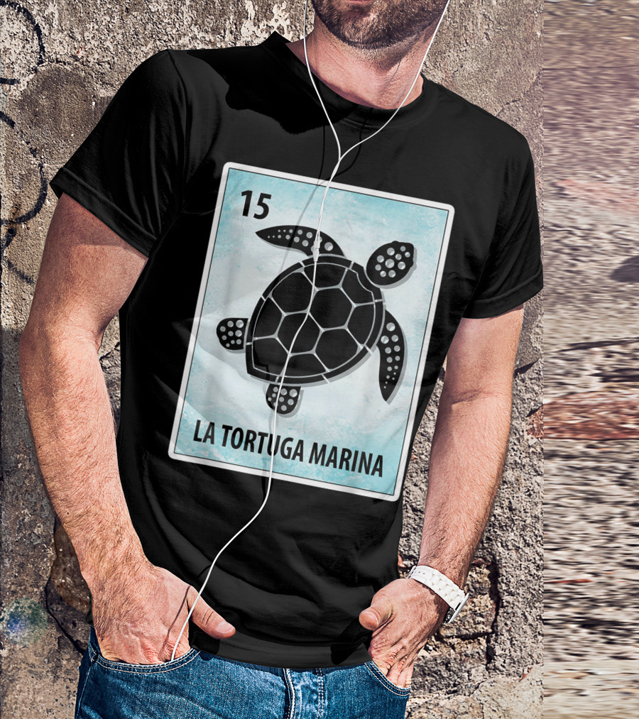 15 La Tortuga Marina Mexican Sea Turtle Cards T-Shirt