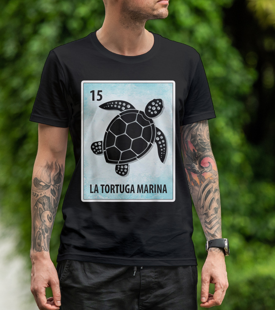 15 La Tortuga Marina Mexican Sea Turtle Cards T-Shirt