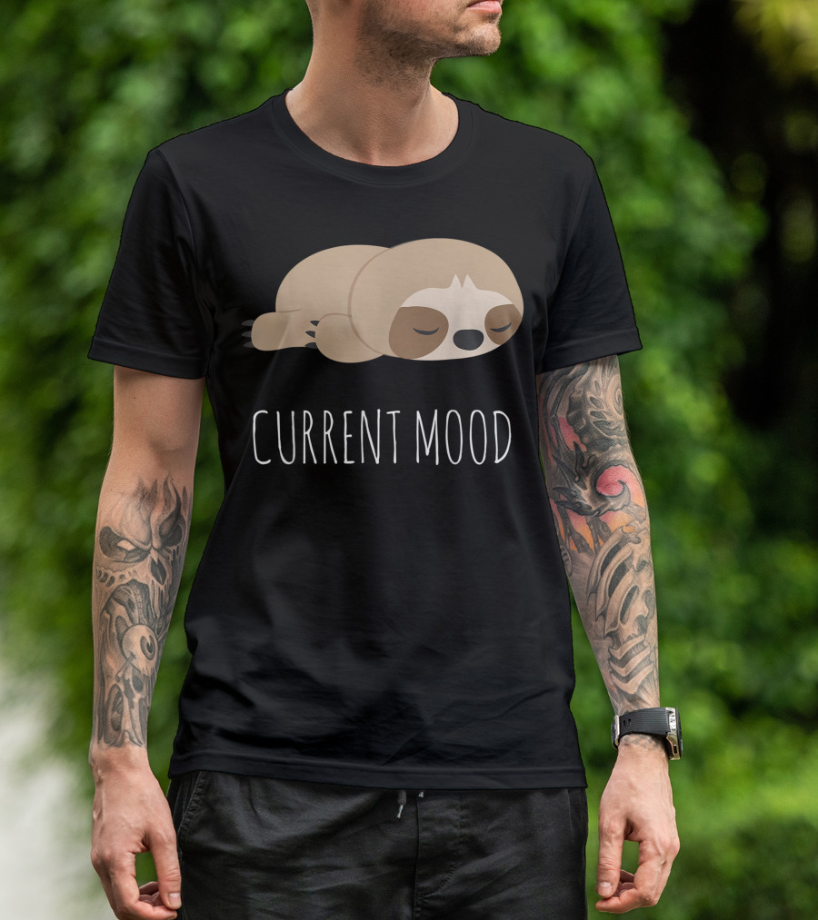 Sloth Current Mood Lazy Sloth Monday Y3 T-Shirt